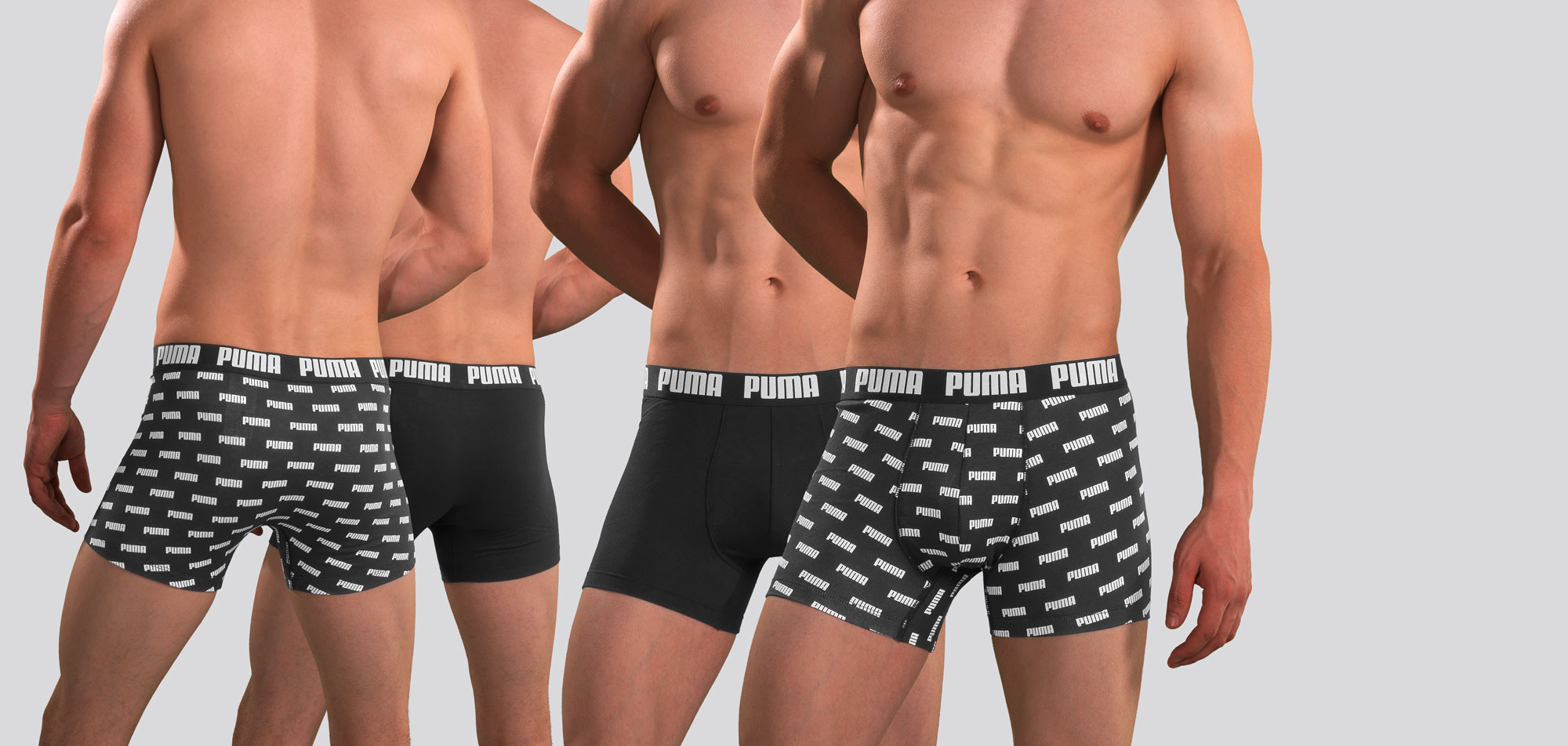 Puma Boxershort 2-Pack 391 Everyday All Over Logo, color Nee